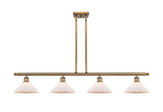 Ballston Four Light Island Pendant in Brushed Brass (405|516-4I-BB-G131)