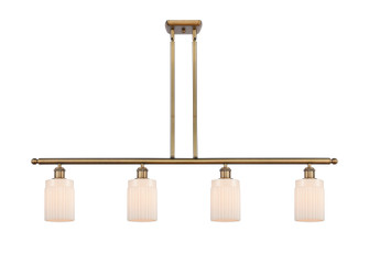 Ballston Four Light Island Pendant in Brushed Brass (405|516-4I-BB-G341)