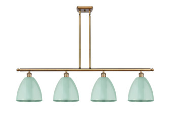 Ballston Four Light Island Pendant in Brushed Brass (405|516-4I-BB-MBD-9-SF)
