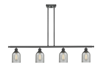 Ballston Four Light Island Pendant in Matte Black (405|516-4I-BK-G257)