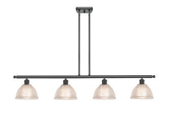 Ballston Four Light Island Pendant in Matte Black (405|516-4I-BK-G422)