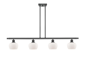Ballston Four Light Island Pendant in Matte Black (405|516-4I-BK-G91)
