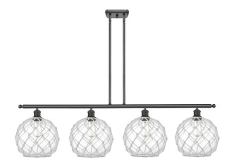 Ballston Four Light Island Pendant in Oil Rubbed Bronze (405|516-4I-OB-G122-10RW)