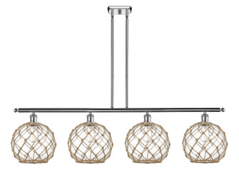 Ballston Four Light Island Pendant in Polished Chrome (405|516-4I-PC-G122-10RB)