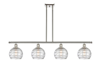 Ballston Four Light Island Pendant in Polished Nickel (405|516-4I-PN-G1213-8)