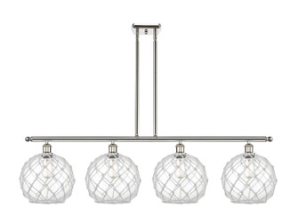 Ballston Four Light Island Pendant in Polished Nickel (405|516-4I-PN-G122-10RW)