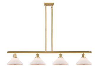 Ballston Four Light Island Pendant in Satin Gold (405|516-4I-SG-G131)
