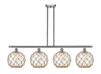 Ballston LED Island Pendant in Brushed Satin Nickel (405|516-4I-SN-G121-10RB-LED)