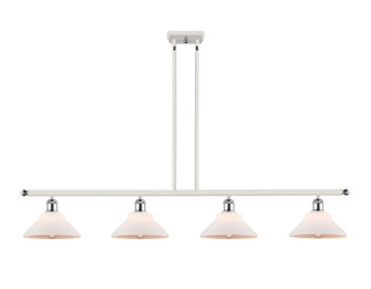 Ballston LED Island Pendant in White Polished Chrome (405|516-4I-WPC-G131-LED)