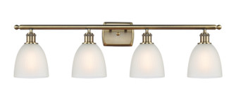 Ballston Four Light Bath Vanity in Antique Brass (405|516-4W-AB-G381)