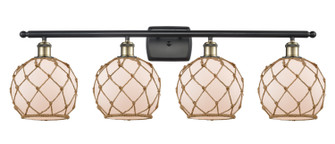 Ballston Four Light Bath Vanity in Black Antique Brass (405|516-4W-BAB-G121-8RB)