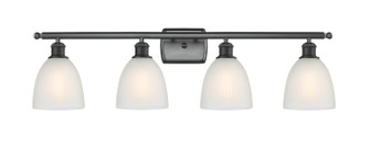Ballston Four Light Bath Vanity in Matte Black (405|516-4W-BK-G381)
