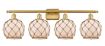 Ballston LED Bath Vanity in Satin Gold (405|516-4W-SG-G121-8RB-LED)