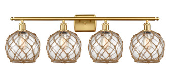 Ballston LED Bath Vanity in Satin Gold (405|516-4W-SG-G122-8RB-LED)