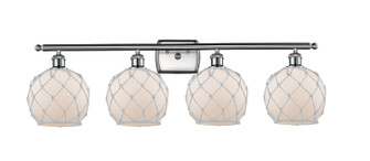 Ballston Four Light Bath Vanity in Brushed Satin Nickel (405|516-4W-SN-G121-8RW)