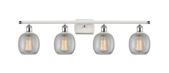 Ballston Four Light Bath Vanity in White Polished Chrome (405|516-4W-WPC-G105)