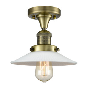 Franklin Restoration LED Semi-Flush Mount in Antique Brass (405|517-1CH-AB-G1-LED)