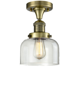 Franklin Restoration One Light Semi-Flush Mount in Antique Brass (405|517-1CH-AB-G72)