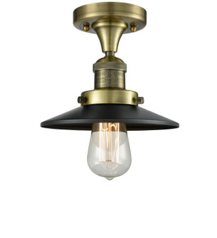 Franklin Restoration LED Semi-Flush Mount in Antique Brass (405|517-1CH-AB-M6-LED)