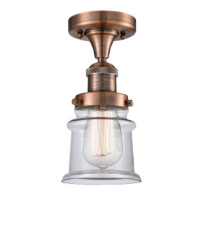 Franklin Restoration One Light Semi-Flush Mount in Antique Copper (405|517-1CH-AC-G182S)