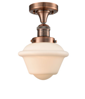 Franklin Restoration One Light Semi-Flush Mount in Antique Copper (405|517-1CH-AC-G531)