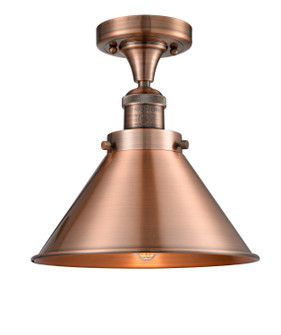 Franklin Restoration One Light Semi-Flush Mount in Antique Copper (405|517-1CH-AC-M10-AC)