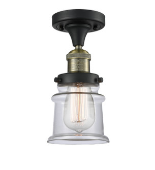 Franklin Restoration LED Semi-Flush Mount in Black Antique Brass (405|517-1CH-BAB-G182S-LED)