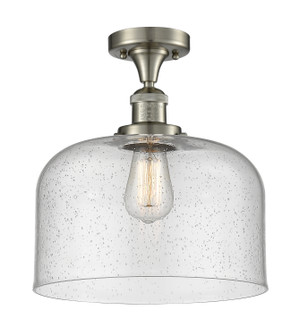 Franklin Restoration LED Semi-Flush Mount in Brushed Brass (405|517-1CH-BB-G192-LED)