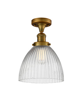 Franklin Restoration One Light Semi-Flush Mount in Brushed Brass (405|517-1CH-BB-G222)