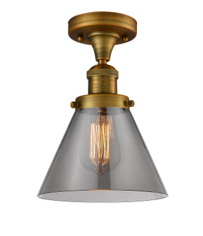 Franklin Restoration LED Semi-Flush Mount in Brushed Brass (405|517-1CH-BB-G43-LED)