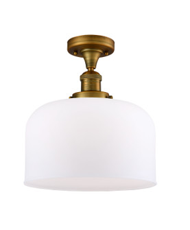 Franklin Restoration One Light Semi-Flush Mount in Brushed Brass (405|517-1CH-BB-G71-L)