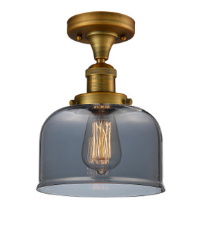 Franklin Restoration One Light Semi-Flush Mount in Brushed Brass (405|517-1CH-BB-G73)