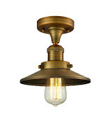 Franklin Restoration One Light Semi-Flush Mount in Brushed Brass (405|517-1CH-BB-M4)