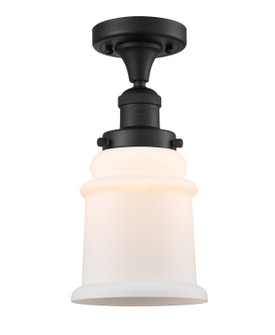 Franklin Restoration One Light Semi-Flush Mount in Matte Black (405|517-1CH-BK-G181)