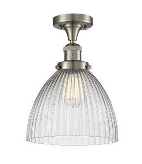Franklin Restoration One Light Semi-Flush Mount in Matte Black (405|517-1CH-BK-G222)