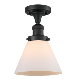 Franklin Restoration One Light Semi-Flush Mount in Matte Black (405|517-1CH-BK-G41)