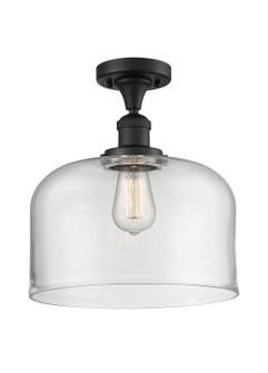 Franklin Restoration One Light Semi-Flush Mount in Matte Black (405|517-1CH-BK-G72-L)