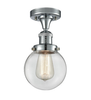 Franklin Restoration LED Semi-Flush Mount in Polished Chrome (405|517-1CH-PC-G202-6-LED)