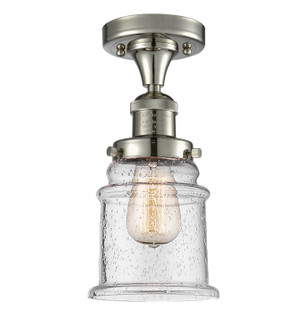 Franklin Restoration One Light Semi-Flush Mount in Polished Nickel (405|517-1CH-PN-G184)