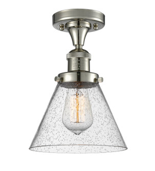 Franklin Restoration One Light Semi-Flush Mount in Polished Nickel (405|517-1CH-PN-G44)