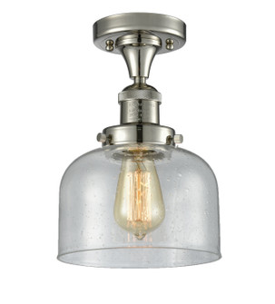 Franklin Restoration One Light Semi-Flush Mount in Polished Nickel (405|517-1CH-PN-G74)