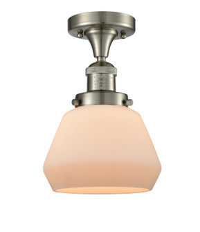 Franklin Restoration One Light Semi-Flush Mount in Brushed Satin Nickel (405|517-1CH-SN-G171)