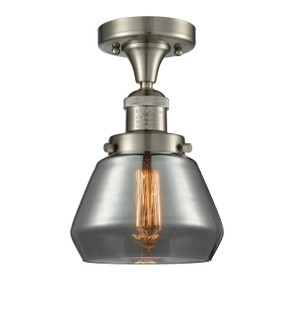 Franklin Restoration One Light Semi-Flush Mount in Brushed Satin Nickel (405|517-1CH-SN-G173)