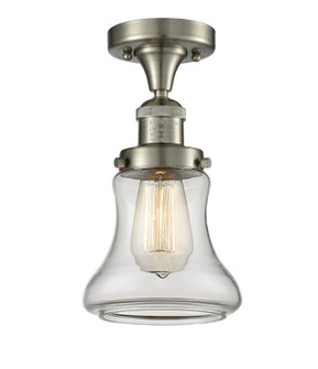 Franklin Restoration One Light Semi-Flush Mount in Brushed Satin Nickel (405|517-1CH-SN-G192)