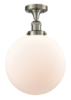 Franklin Restoration One Light Semi-Flush Mount in Brushed Satin Nickel (405|517-1CH-SN-G201-12)