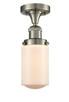 Franklin Restoration One Light Semi-Flush Mount in Brushed Satin Nickel (405|517-1CH-SN-G311)