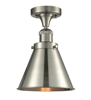 Franklin Restoration One Light Semi-Flush Mount in Brushed Satin Nickel (405|517-1CH-SN-M13-SN)