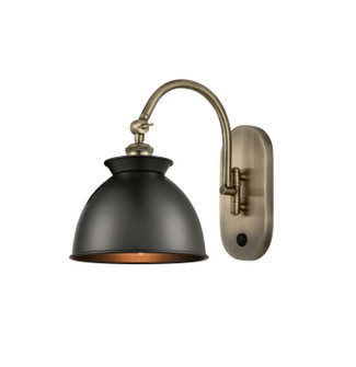 Ballston LED Wall Sconce in Antique Brass (405|518-1W-AB-M14-BK-LED)