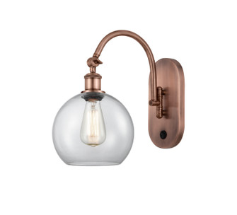 Ballston One Light Swing Arm in Antique Copper (405|518-1W-AC-G122-8)