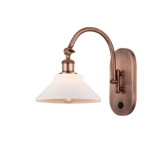 Ballston One Light Wall Sconce in Antique Copper (405|518-1W-AC-G131)